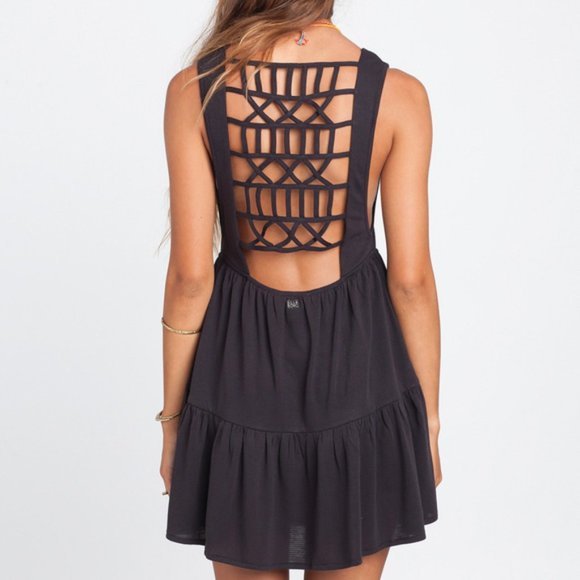 Billabong Dresses & Skirts - Billabong Out at Sea Tiered Lattice Dress